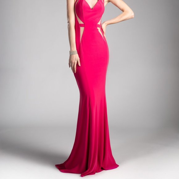 Halter Neck Mermaid Shape Evening Dress CD84222 - Picture 4 of 5